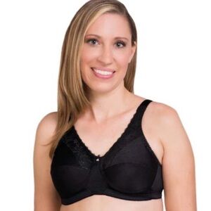 Padless Black Lace Women's Bra